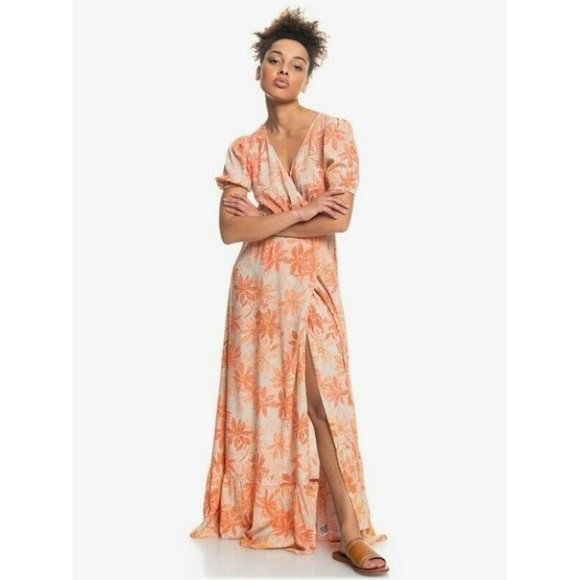 ROXY Dresses & Skirts - Roxy BNWT Slow Down Time Again Maxi Wrap Dress Women's Size Small RRP $109.99